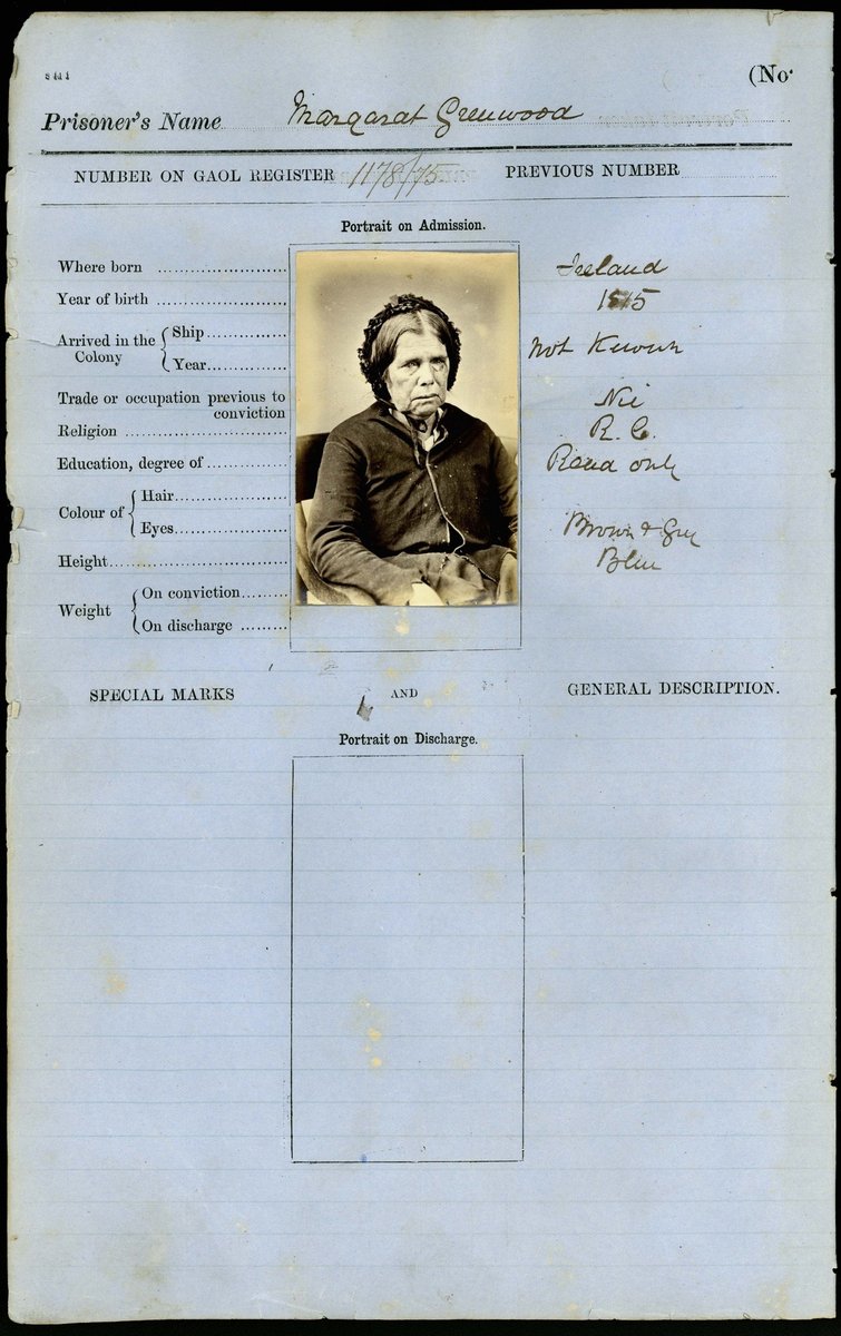 Margaret Greenwood, an Imperial Convict, Darlinghurst (1875)