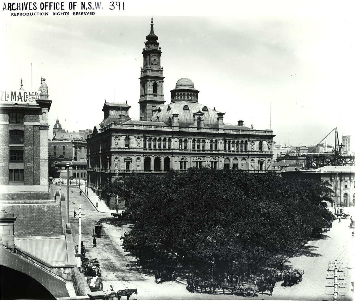 Lands Dept Building, Sydney, Sydney city centre (c. 1900)