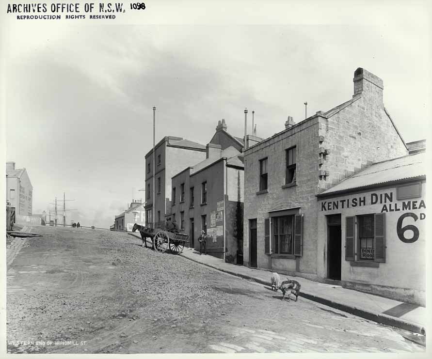 Kentish Dining Rooms Windmill Street, 1901, The Rocks