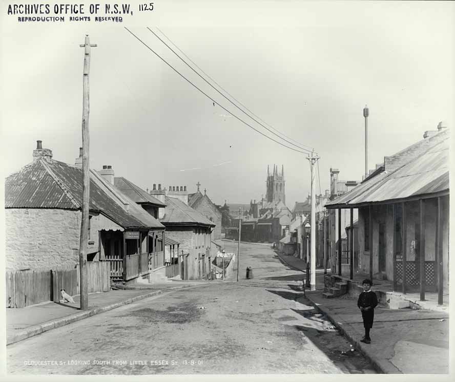 Gloucester Street, The Rocks (1901)