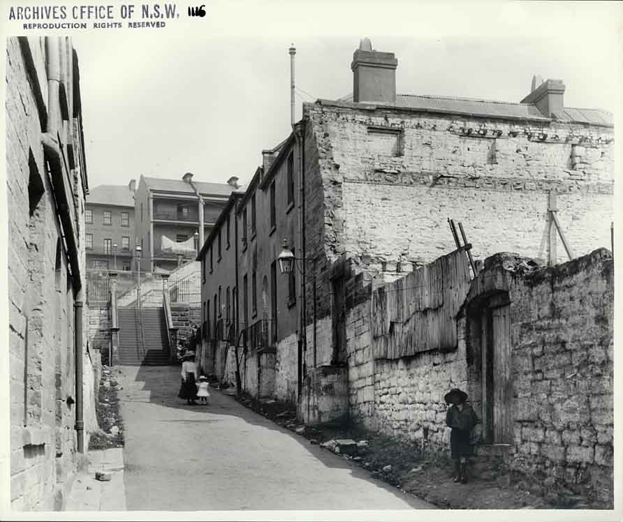 Little Essex Street, The Rocks (1901)