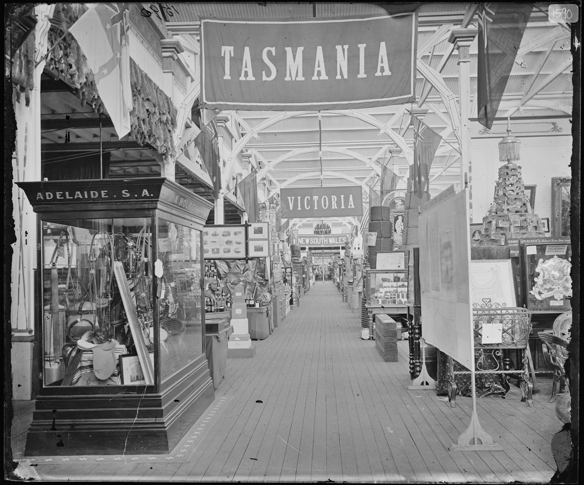 Inside the Garden palace, Sydney (1879)