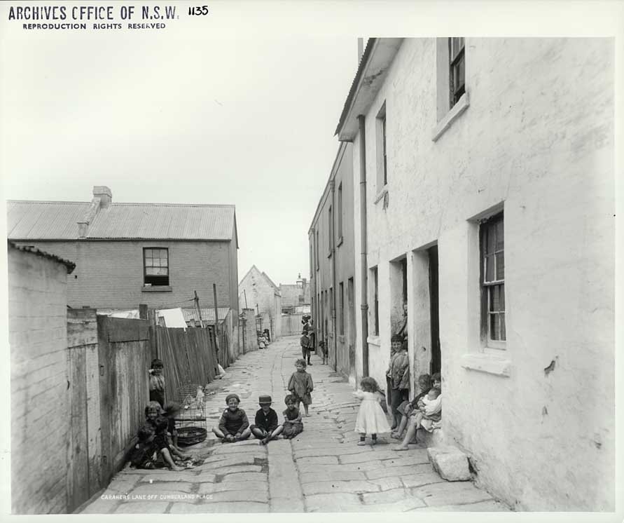 Carahers Lane, The Rocks (1901)