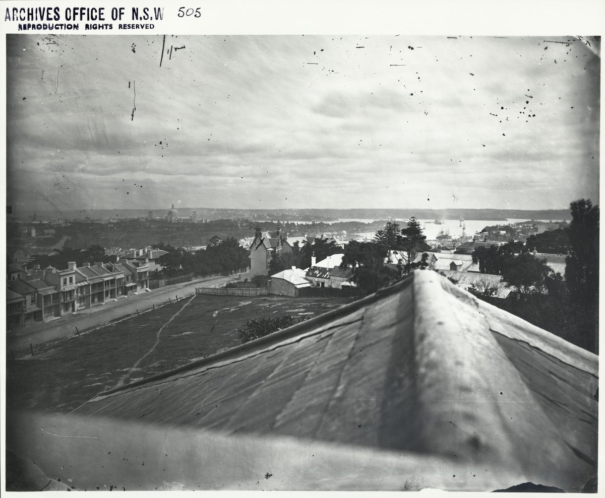 Woolloomooloo - from the "Hilton" residence in Darlinghurst (1879)