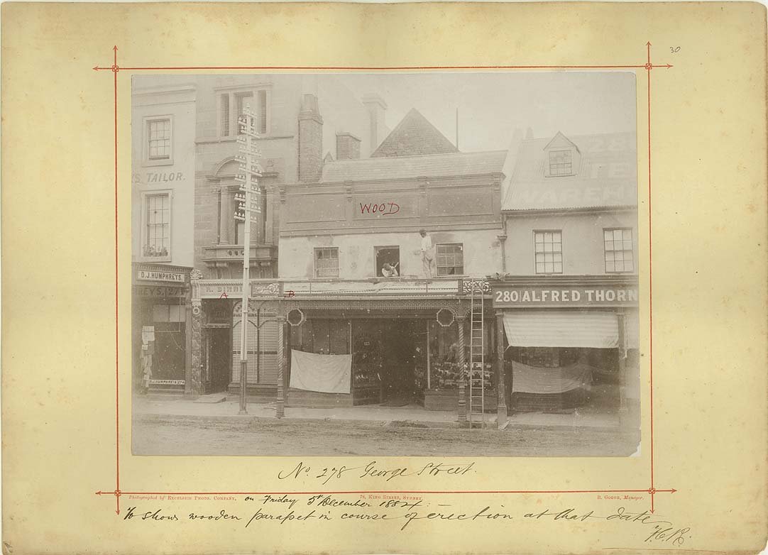 George Street, Sydney 1884, Sydney city centre