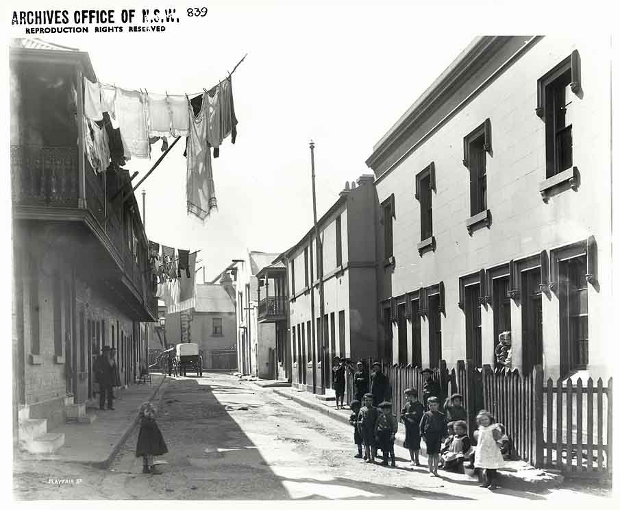 Playfair Street, The Rocks (1901)