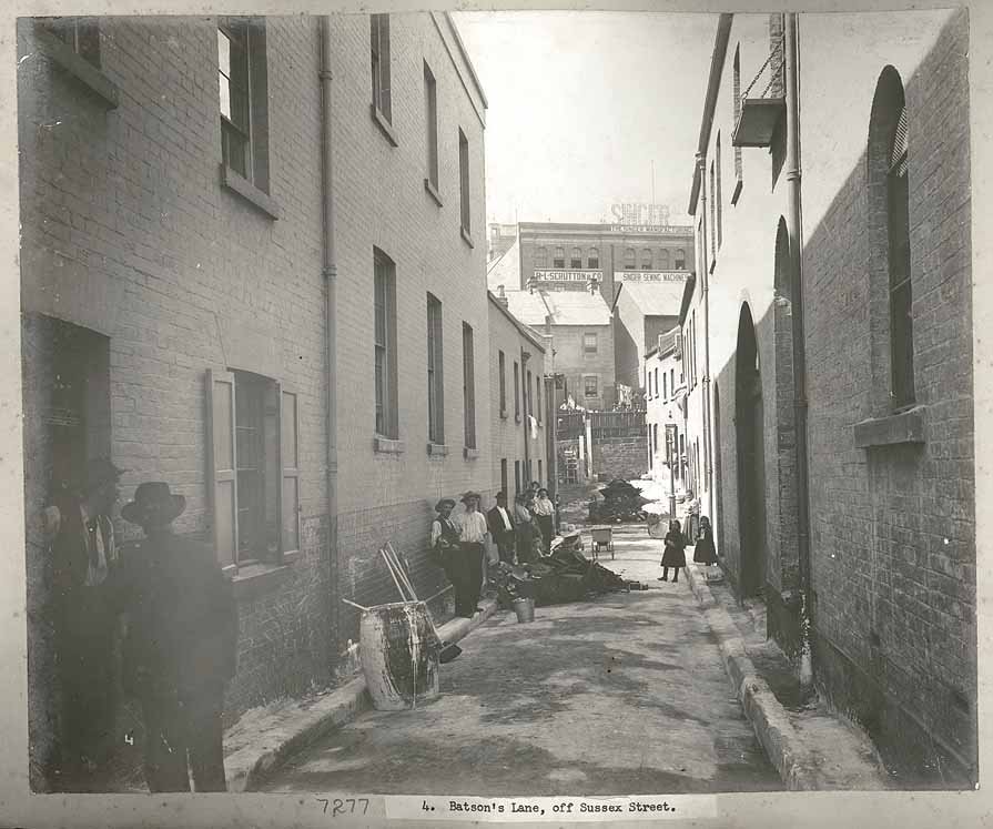 Batsons Lane, Sydney, Sydney city centre (c. 1900)