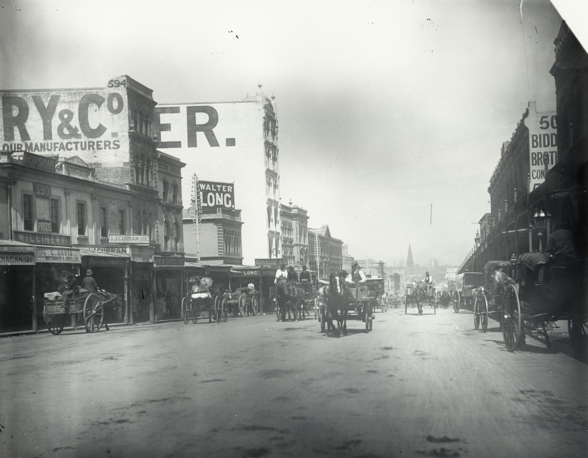 George Street, Sydney, Sydney city centre (c. 1885)