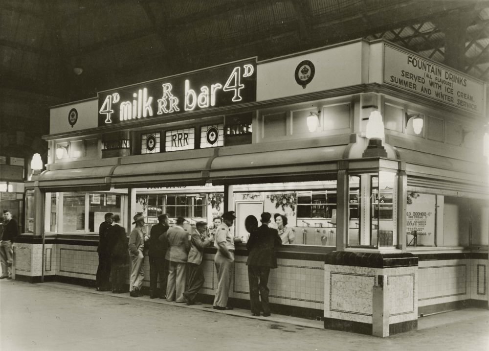 Central Station milk bar, 1946, Haymarket
