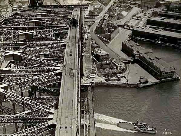 From the bridge - looking over Dawes Point (1930)