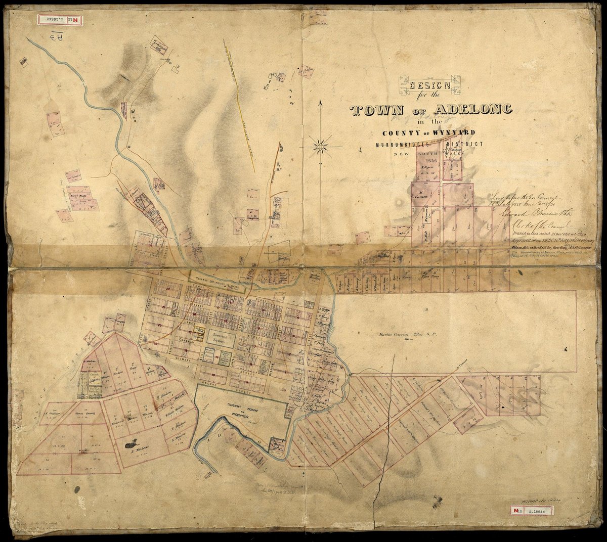 Town of Adelong, 1858, Sydney city centre (c. 1858)