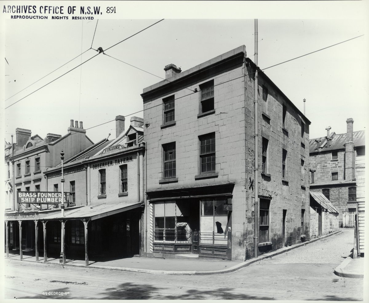 Observer Tavern, The Rocks (1901)