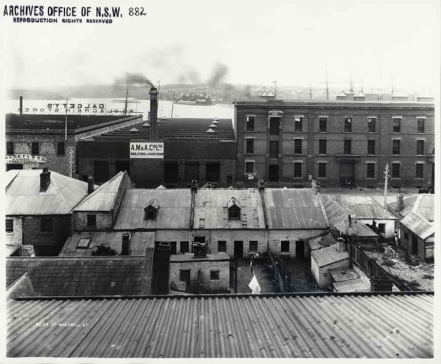 Windmill Street, Millers Point, 1901