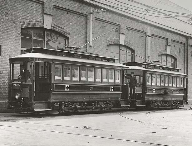 Ambulance Tram, c.1915, Woolloomooloo (c. 1915)