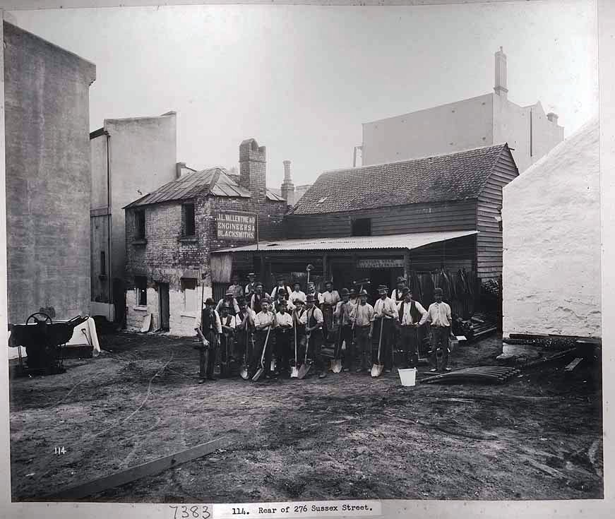 Sussex Street, Sydney 1900, Sydney city centre (c. 1900)