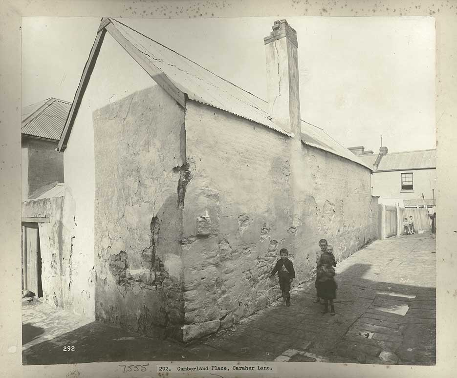 Cumberland Place, Sydney 1900, The Rocks (c. 1900)