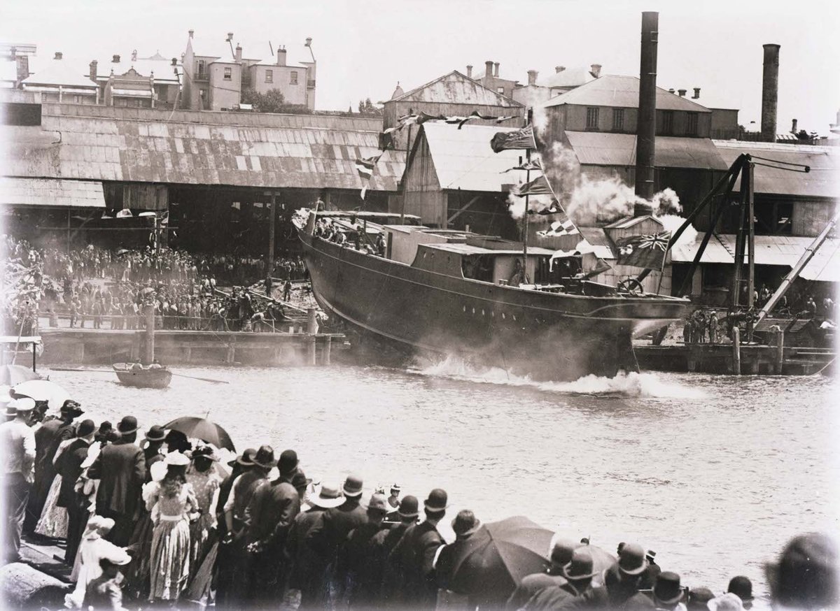 Launch of the Captain Cook 1892, Balmain