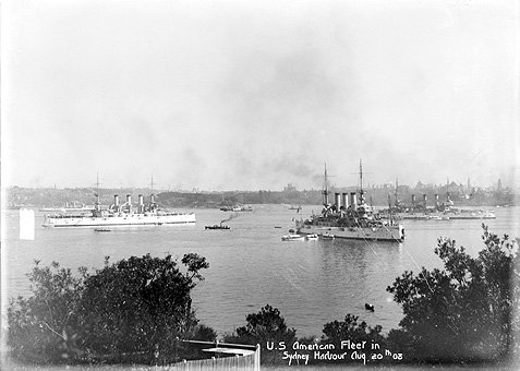 Great White Fleet in Sydney 1908, Sydney Harbour