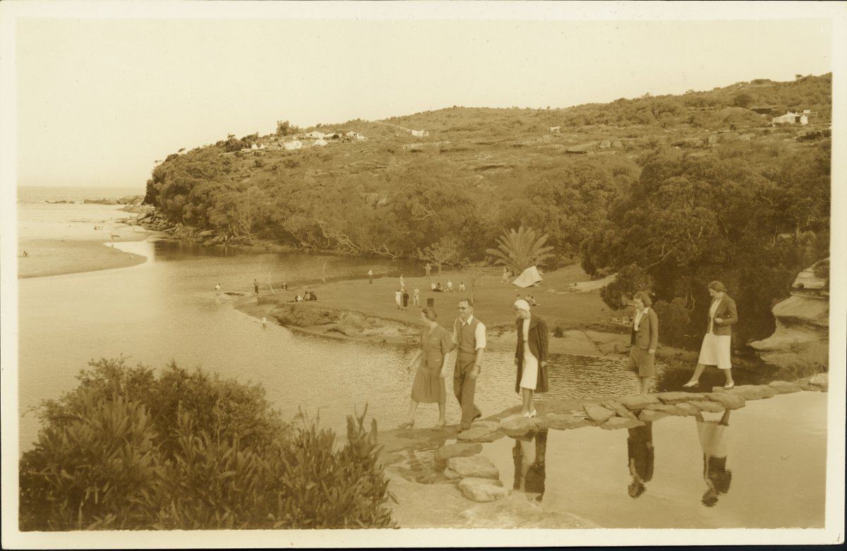 A beach walk, Sutherland (1930s)