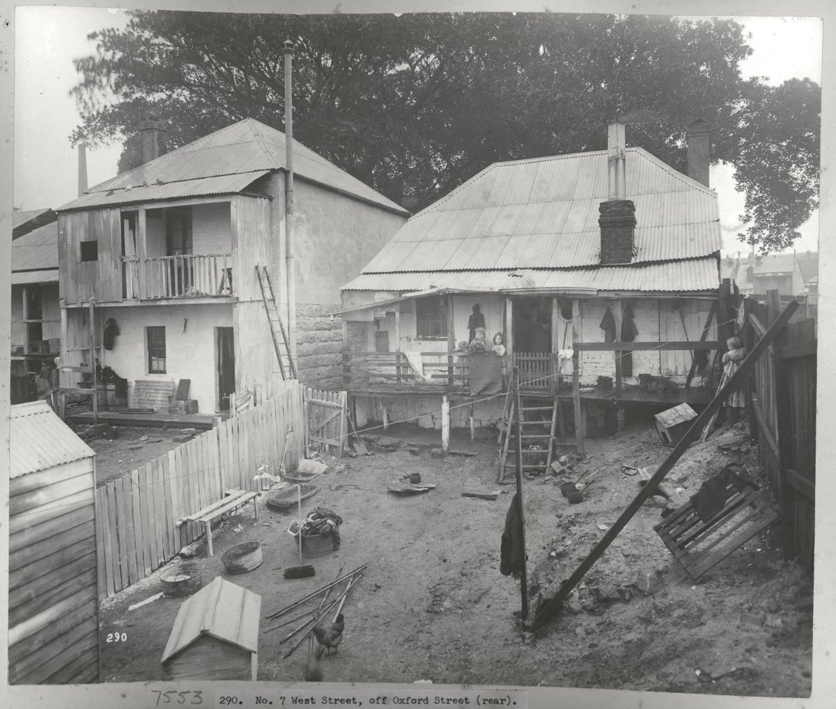 Rear of No.7 West Street, off Oxford Street, Sydney (NSW), Paddington (c. 1900)