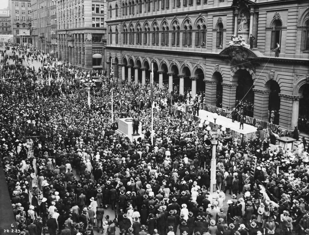 Unveiling of the Cenotaph in Martin Place, 1929 (c. 1929)