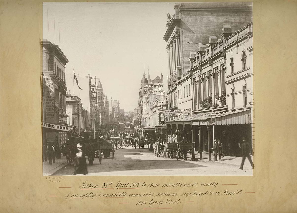 Sydney in 1888, Sydney city centre (c. 1888)