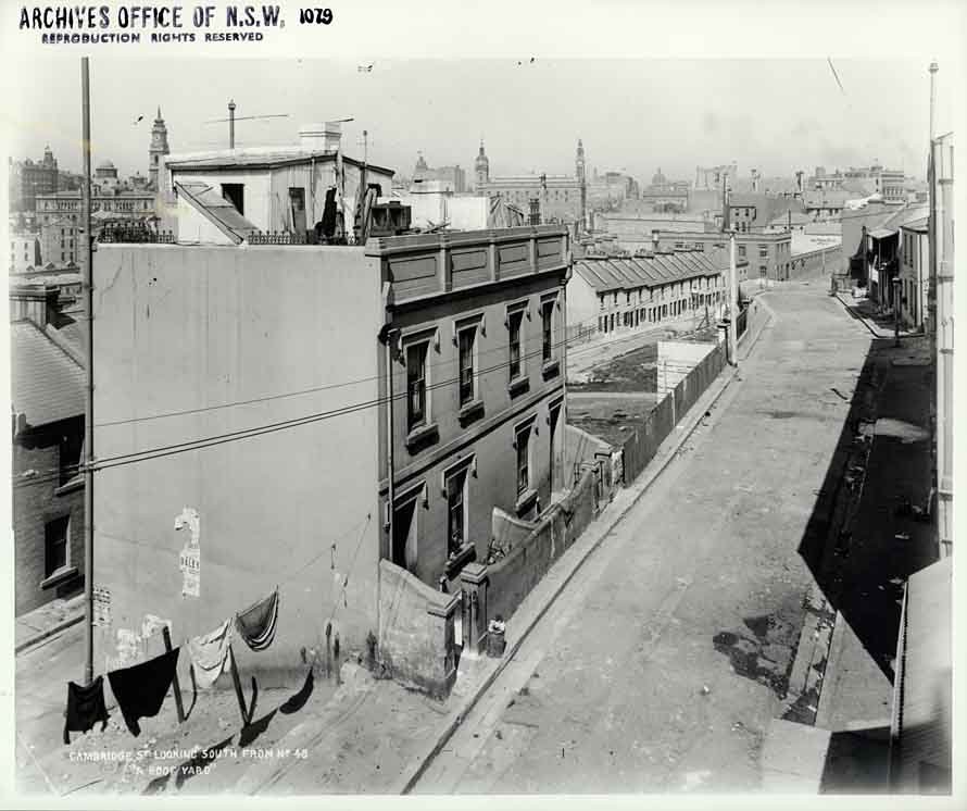 Cambridge Street, The Rocks 1901