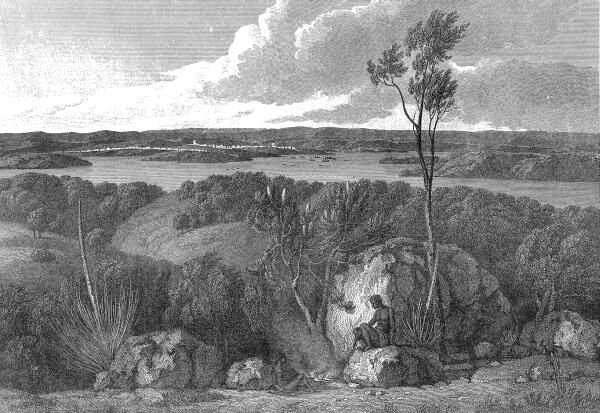 View of Port Jackson, taken from the South Head from A Voyage to Terra Australis (1814) by Matthew Flinders, Sydney Harbour