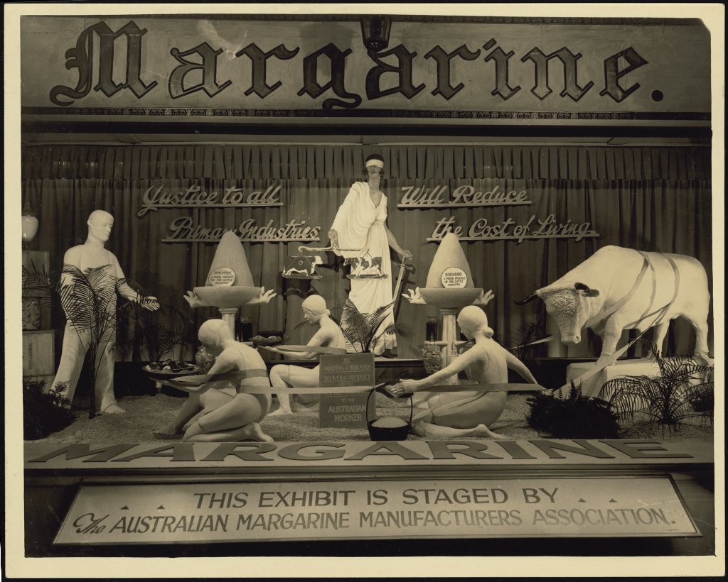 Promotional exhibit for The Australian Margarine Manufacturers Association at Sydney Royal Easter Show, 1930, Moore Park