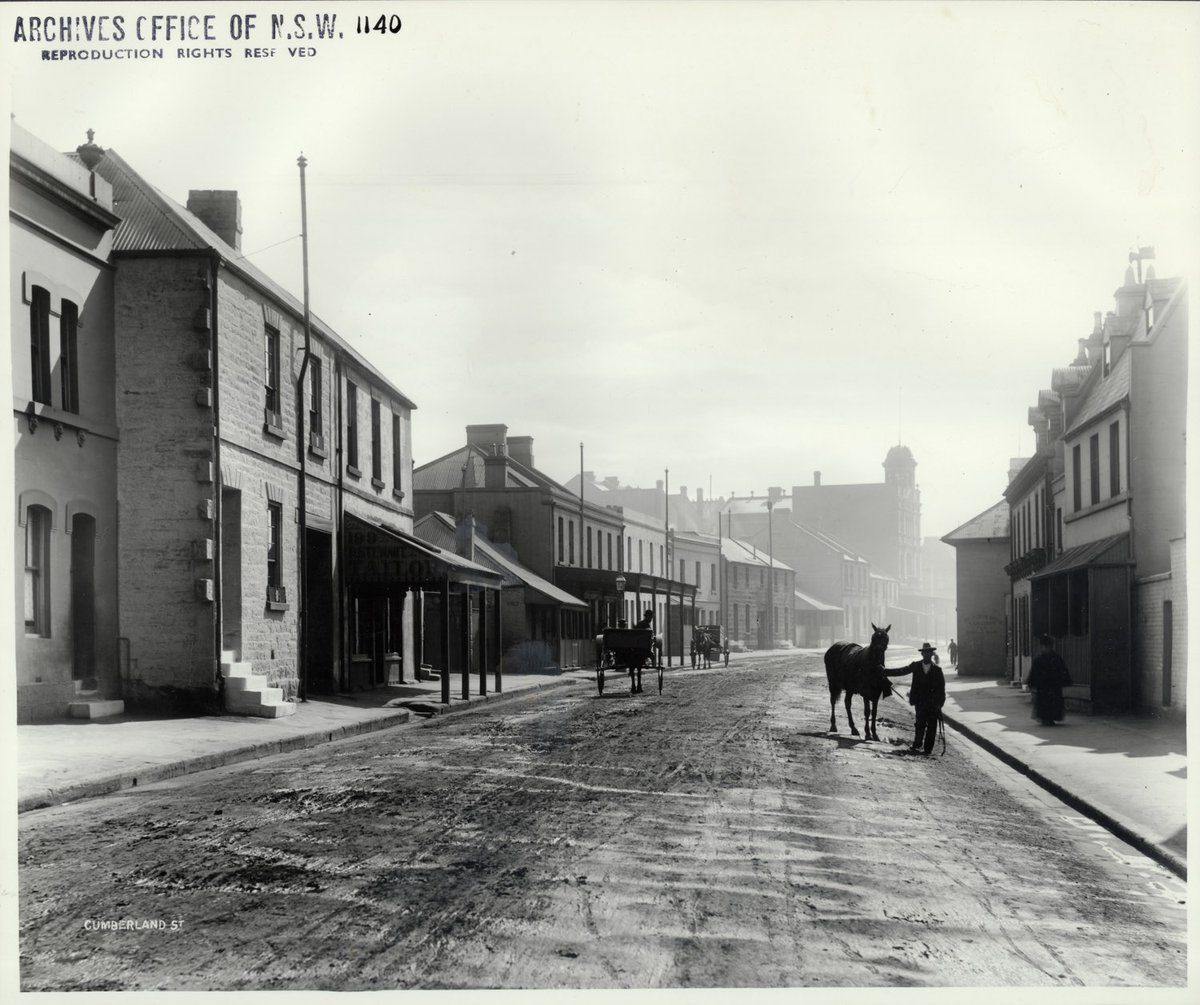 Cumberland Street, The Rocks (NSW) (Rocks Resumption photographic survey) (1901)