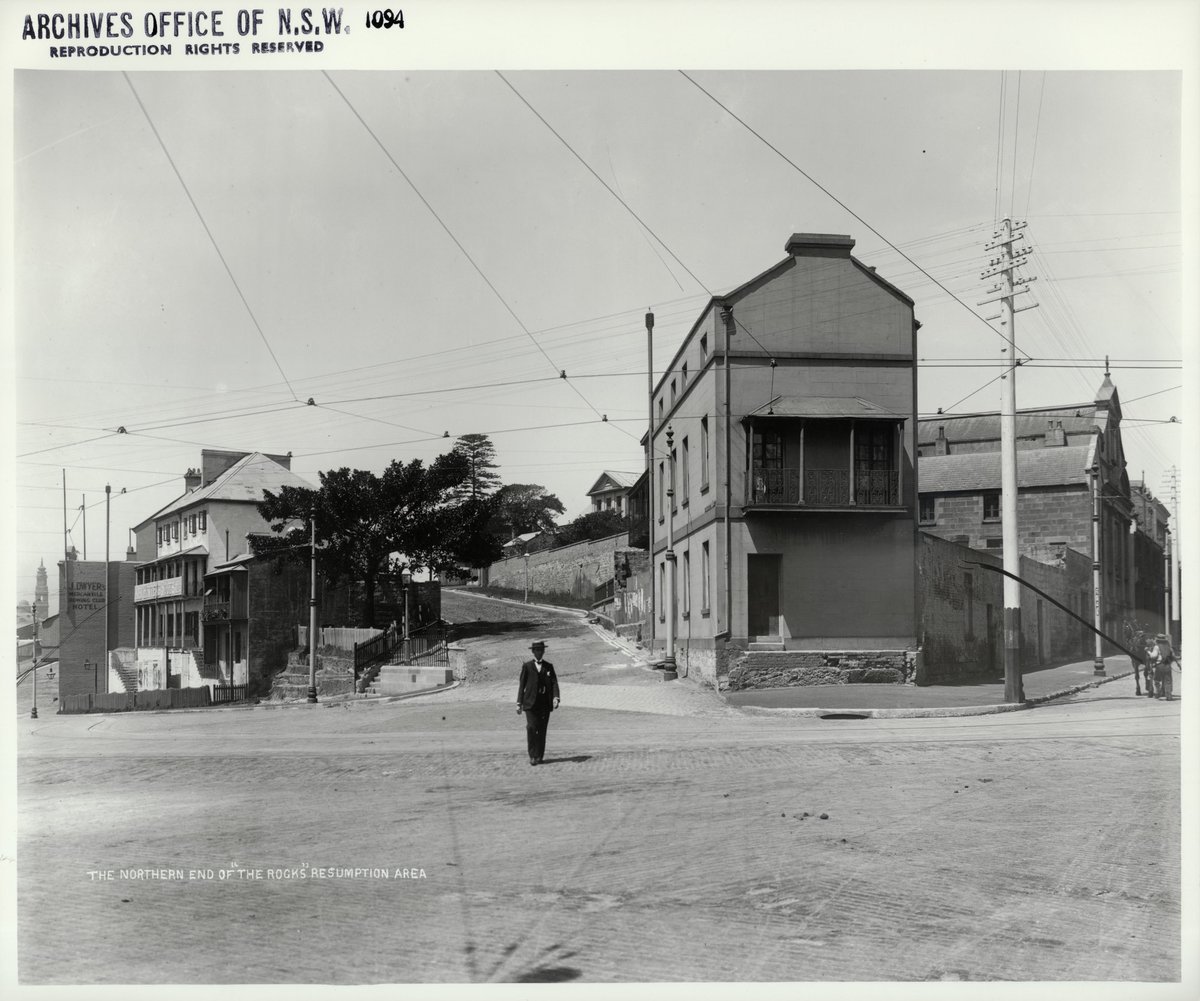 The northern end of the resumption area, The Rocks (NSW) Rocks Resumption photographic survey (1901)