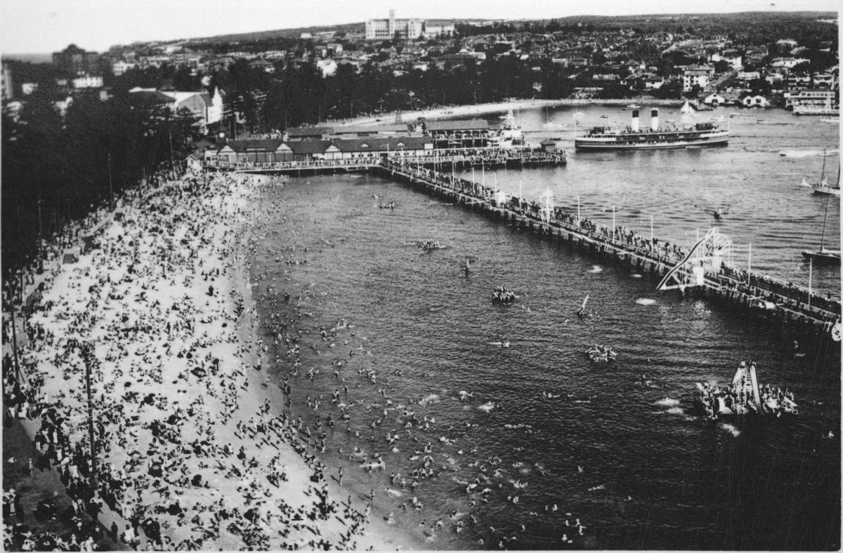 Manly Beach historic photo (1856–1937)