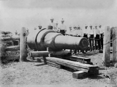 Middle Head 10 ton gun (P00991-003), Mosman (1887)
