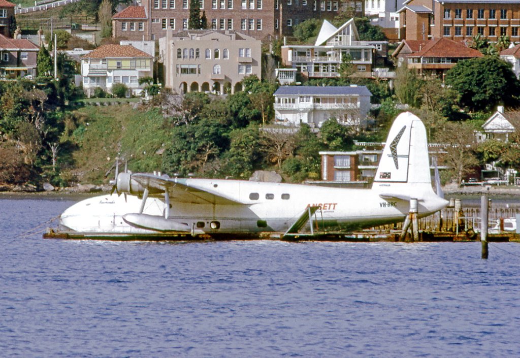 Short S.25 VH-BRC Ansett Rose Bay 03.10.70 edited-2 (1970)