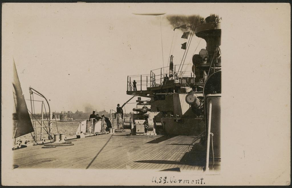 U.S.S. Vermont in Sydney Harbour, 1908