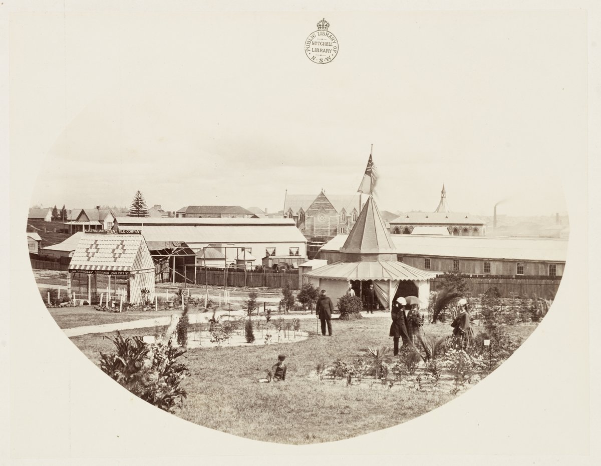 166 Exhibition Building Ground View SH 136 135, Surry Hills (1872)