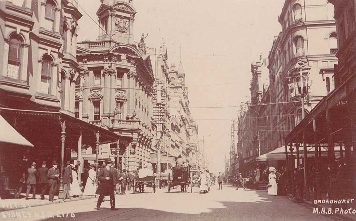 Pitt St Sydney, Sydney city centre (1900–27)