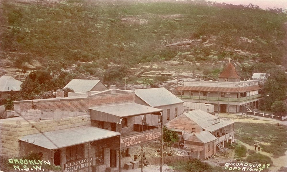 Brooklyn NSW including W Buies General Store (1900–27)