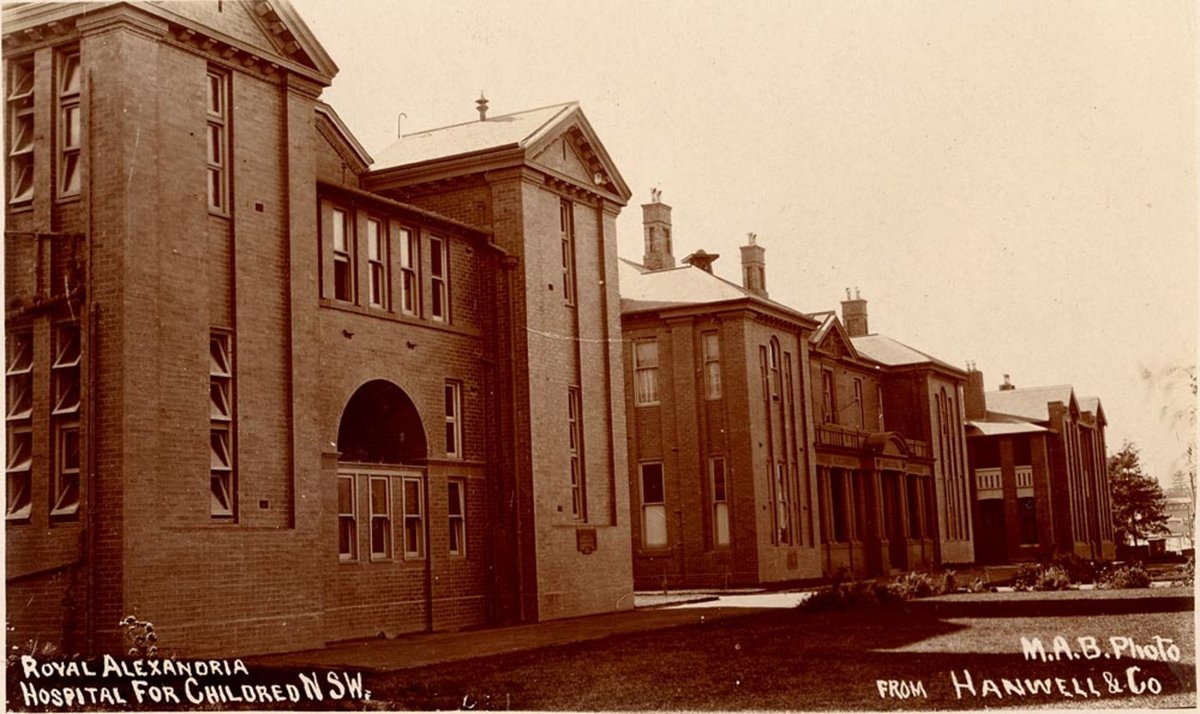 Royal Alexandria Hospital for Children from Hanwell amp Co, Camperdown (1900–27)