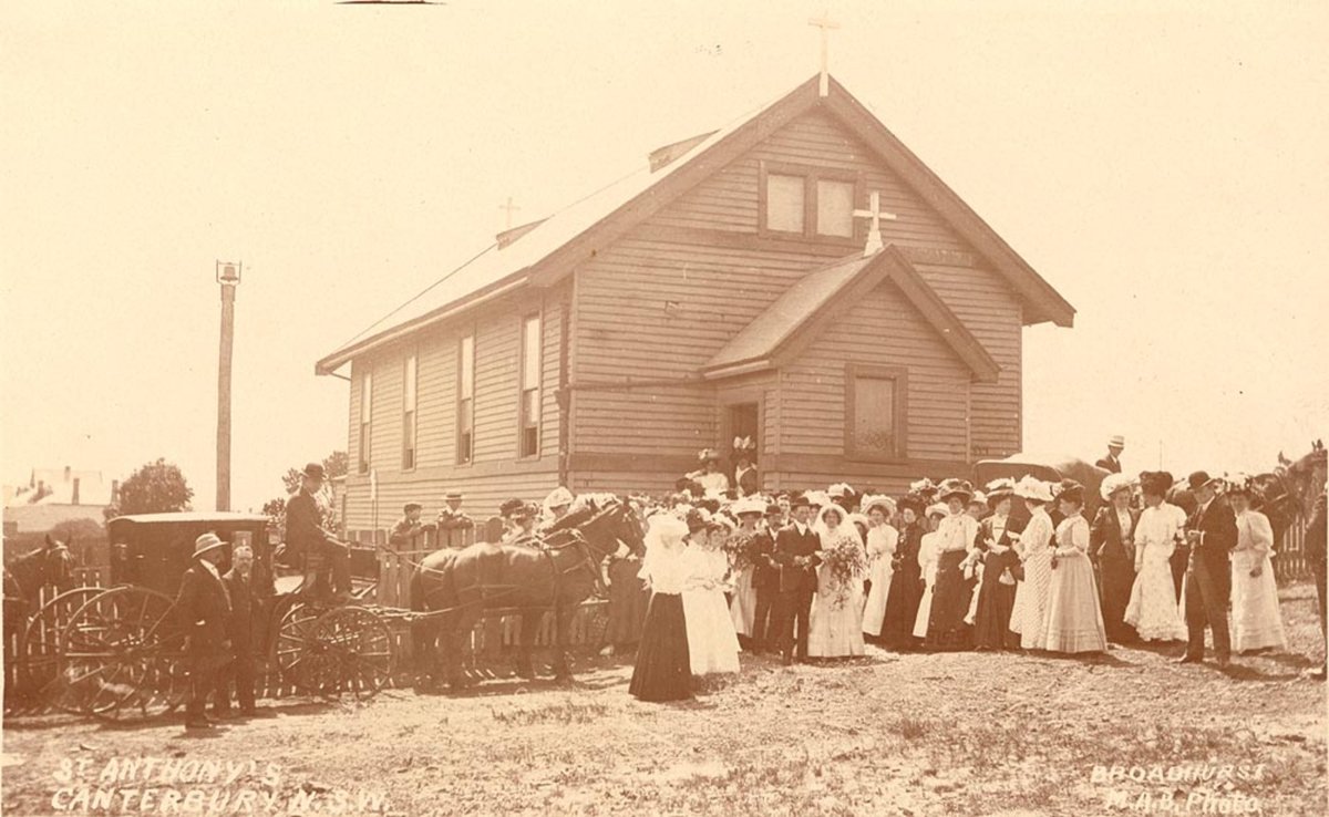 St Anthonys Church including wedding scene, Canterbury (1900–27)
