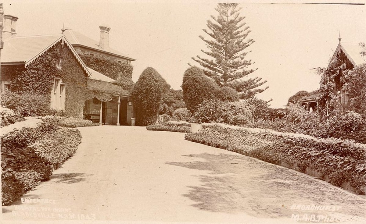 Entrance Hospital for Insane Gladesville (1900–27)