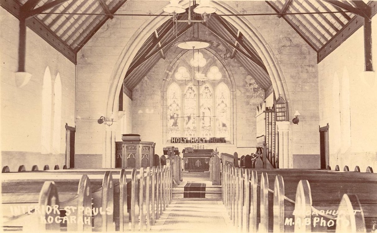 Interior St Pauls Church Kogarah (1900–27)
