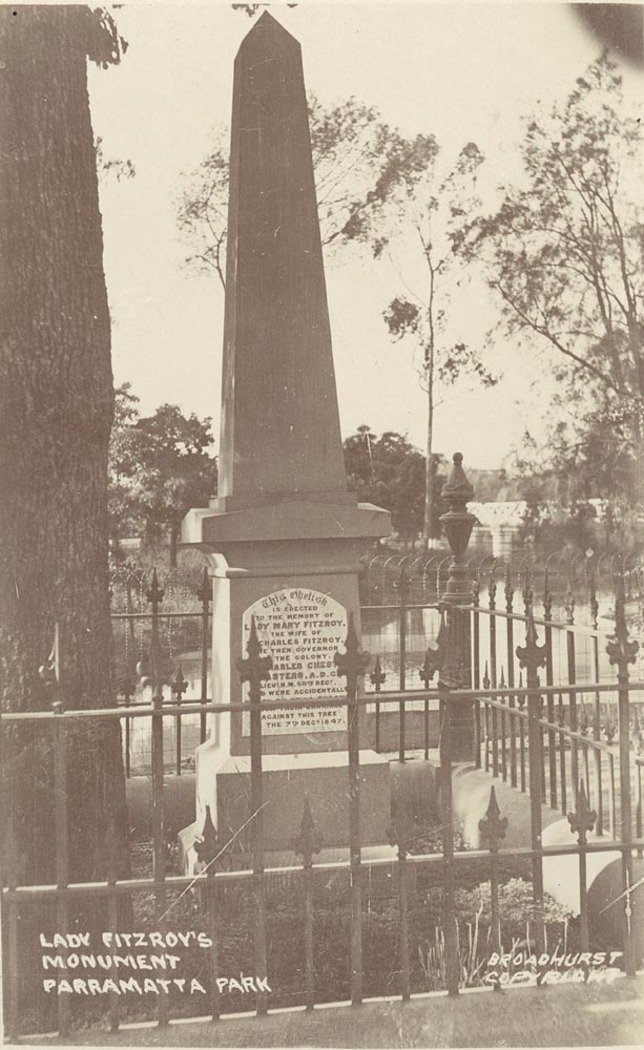 Lady Fitzroys Monument Parramatta Park (1900–27)