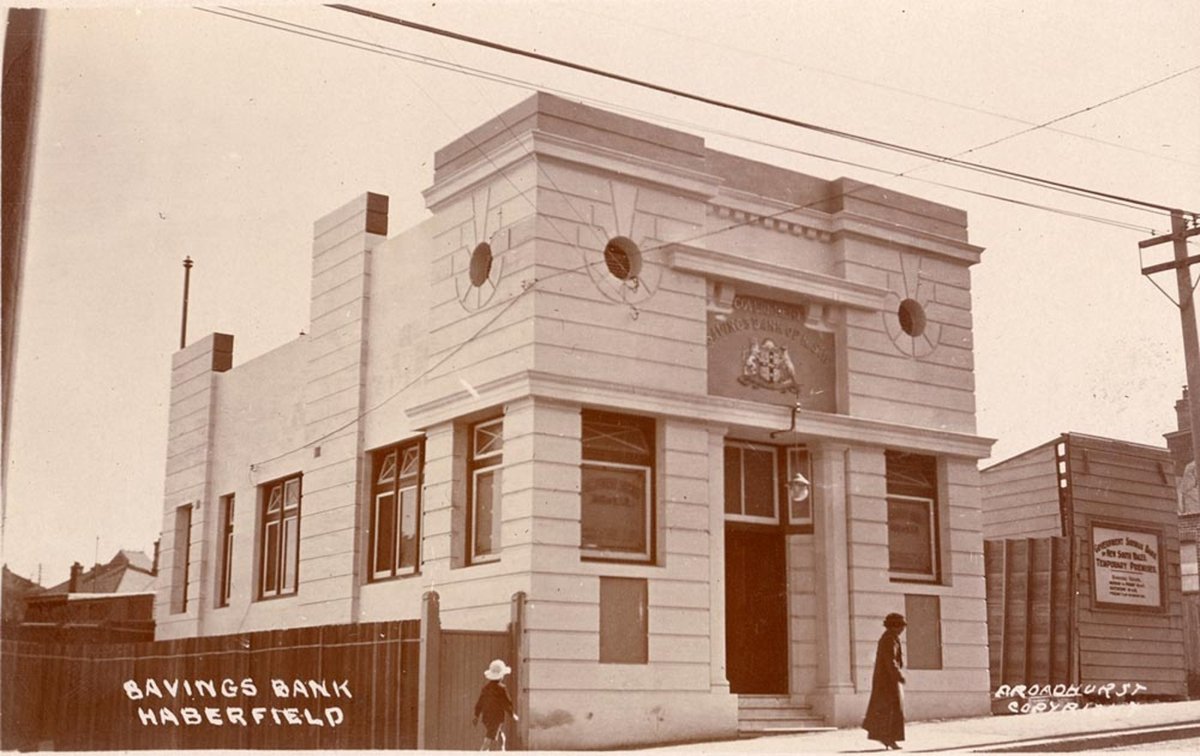 Savings Bank Haberfield Government Savings Bank of NSW (1900–27)