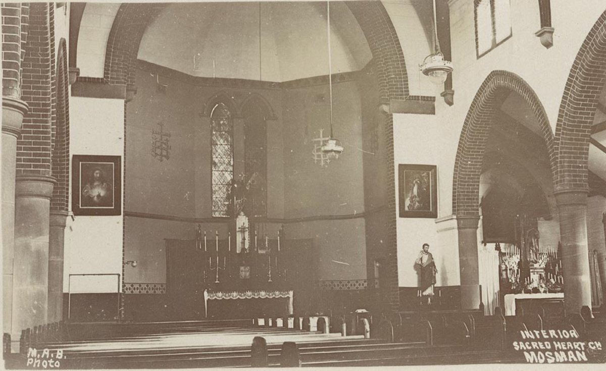 Interior Sacred Heart Church Mosman (1900–27)