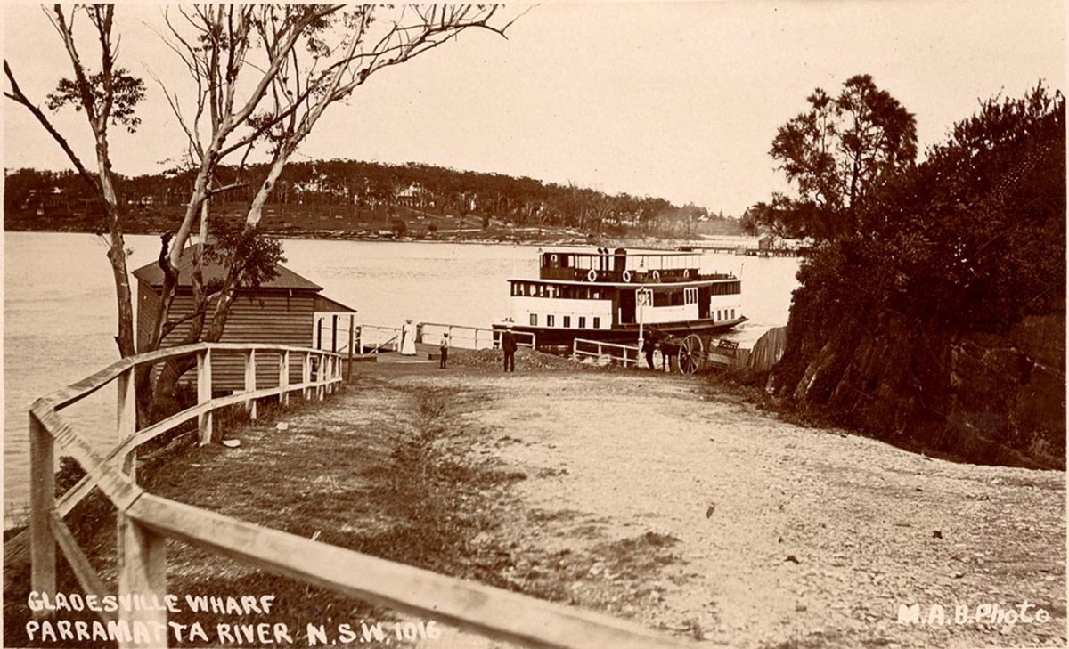 Gladesville Wharf Parramatta River NSW (1900–27)
