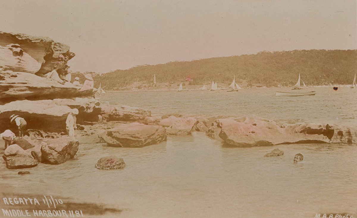 Regatta Middle Harbour Jan 1st 1910, Sydney Harbour (1900–27)