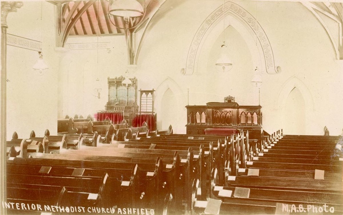 Interior Methodist Church Ashfield (1900–27)