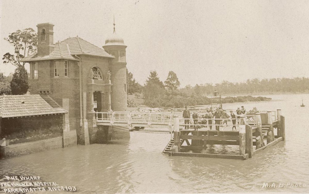 The Wharf The Walker Hospital Parramatta River including The Thomas Walker Convalescent Hospital (1900–27)