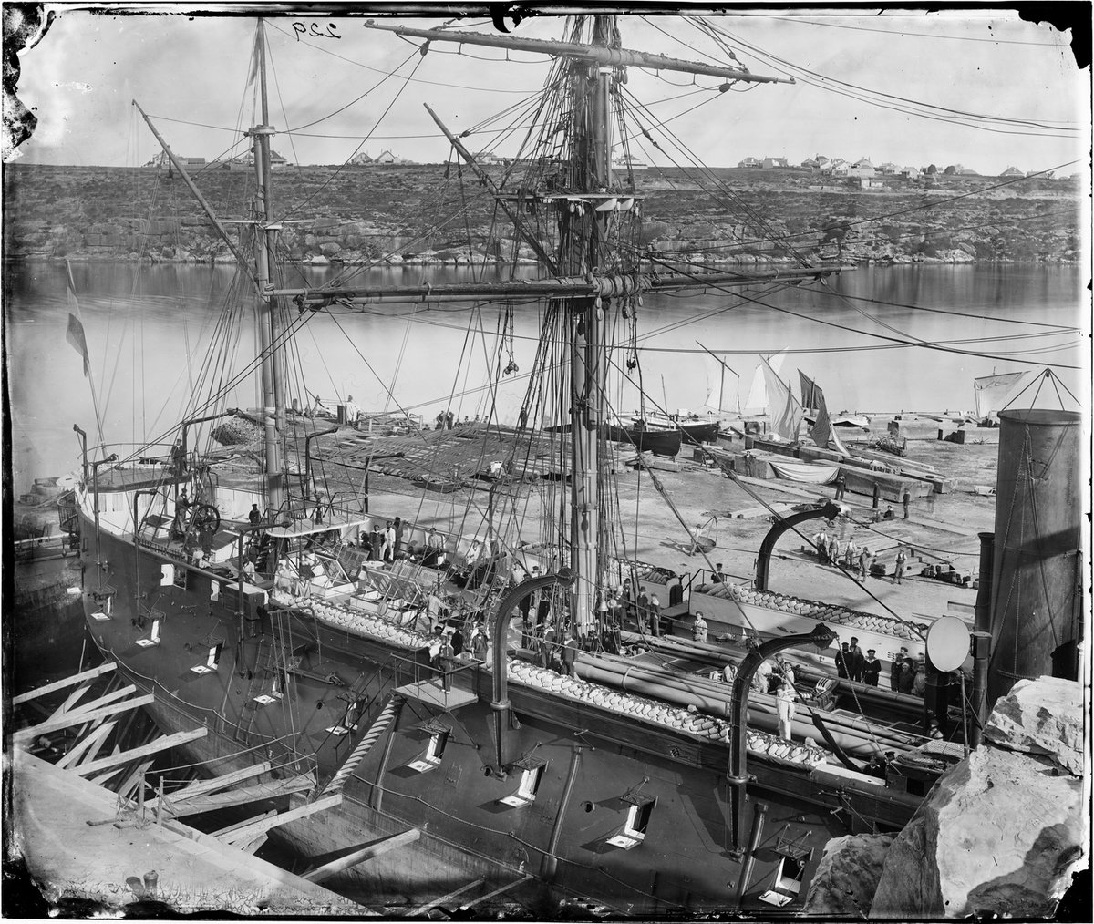French warship 'Atalante', Fitzroy Dock, Sydney, 1873 A2824964h
